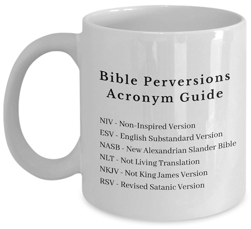 Bible Perversion Acronyms Mug