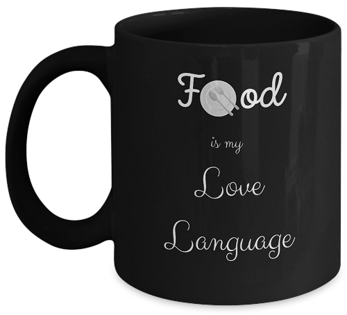Food is My Love Language Mug (Black)